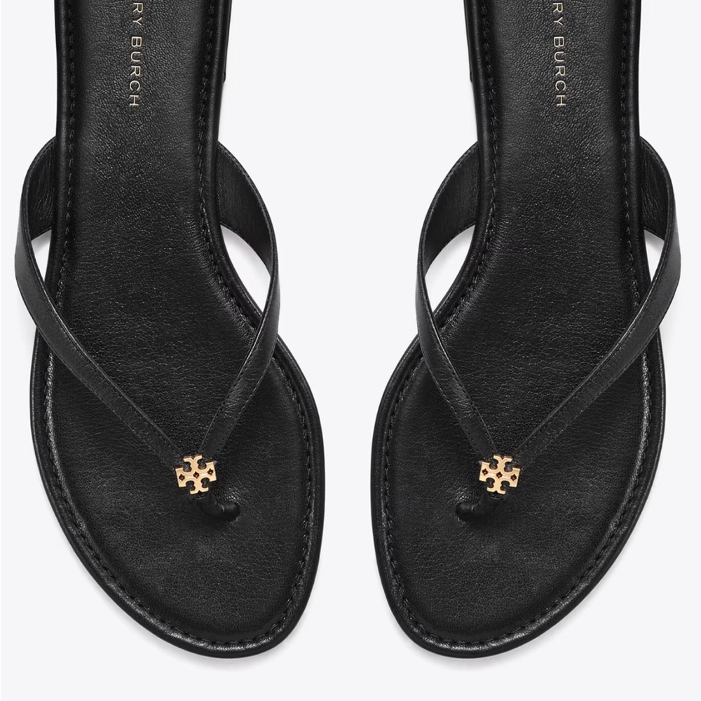 Tory Burch Classic Flip Flop Goat Leather. Box, Dust Bag and Gift box included.